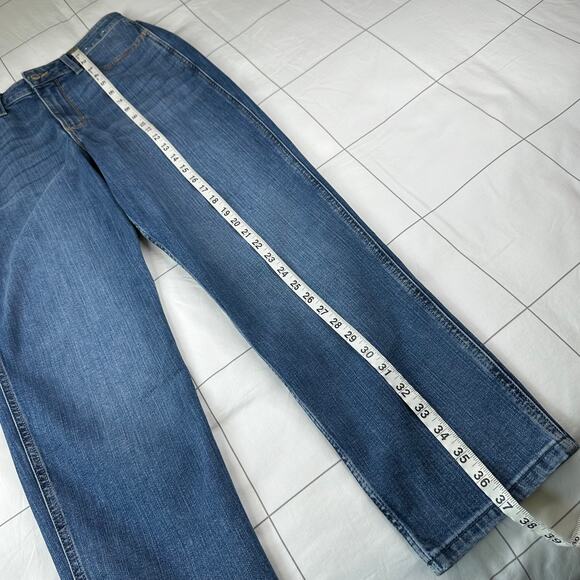 Abercrombie & Fitch Jeans Womens 28 Blue Mom High Rise Straight Leg Denim Medium - Picture 10 of 11
